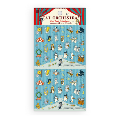 Seal Do Sticker Sheet Shinzi Katoh Cat Orchestra