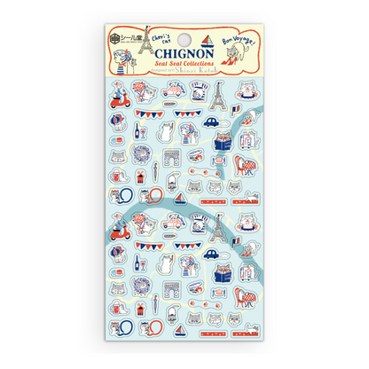 Seal Do Sticker Sheet Shinzi Katoh Cheri Cats