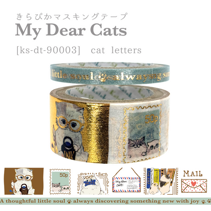 Seal Do Washi tape Shinzi Katoh My Dear Cats- Cat Letters