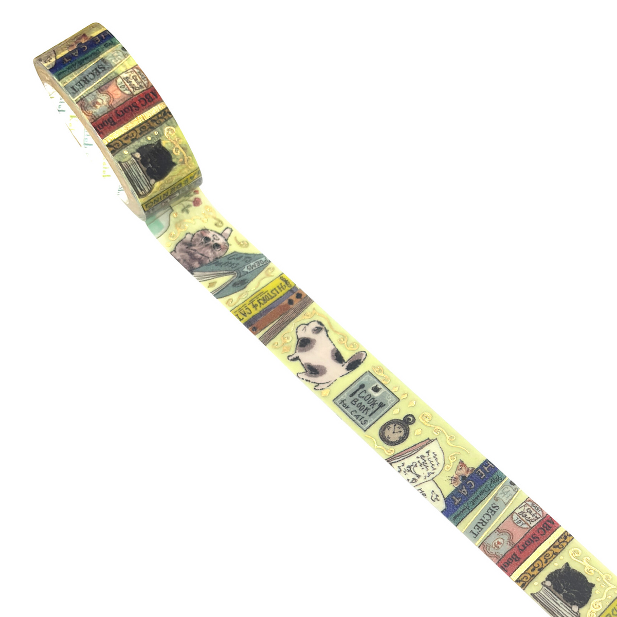 Seal Do Washi tape Shinzi Katoh My Dear Cats- Cats & Books