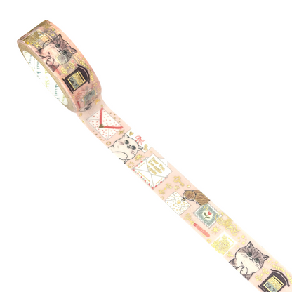 Seal Do Washi tape Shinzi Katoh My Dear Cats - Letters & Cats
