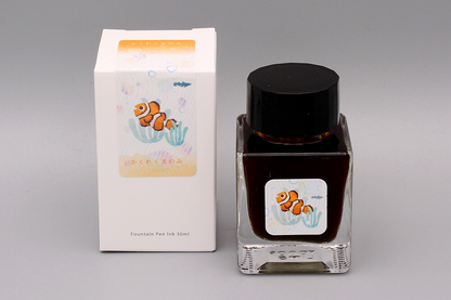 Kobayashi Original fountain pen ink- Shizuoka - Hidden Bear Clown Fish (Shimmer)