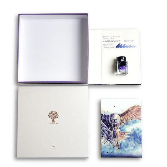 Sailor & Eggnworks Notebook And Ink set Sky Hunter