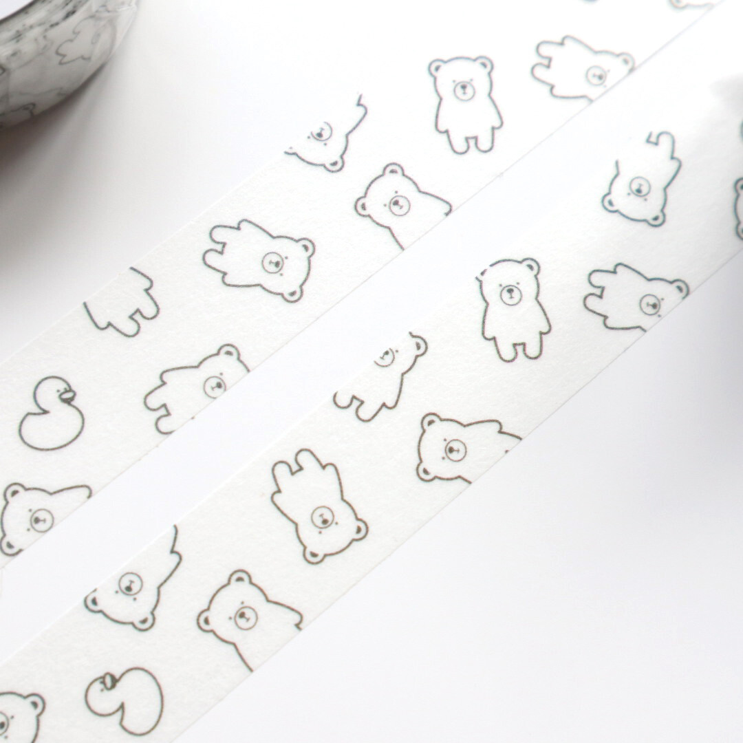 Forme. Washi Tono & Lims bear black & white