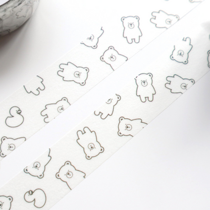 Forme. Washi Tono & Lims bear black & white