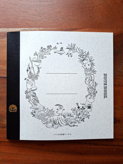 Tsubame Note Moomin Notebook 16 cm square Plain 60 pages