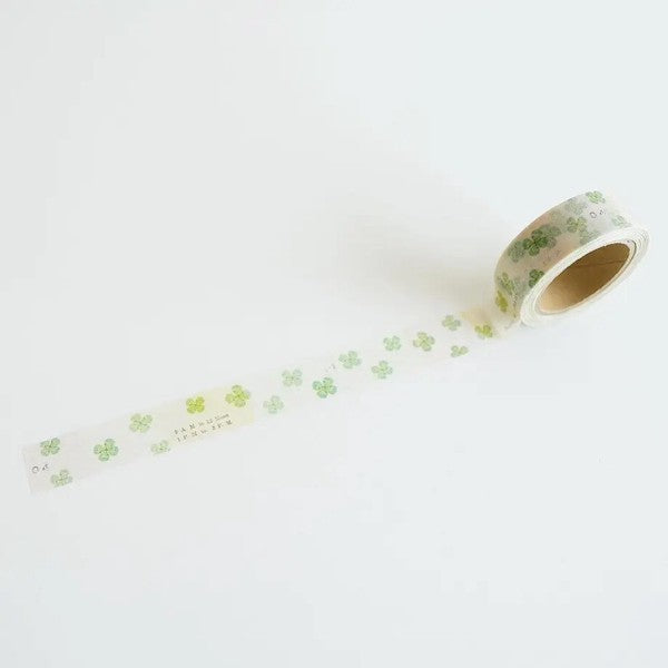Yohaku Washi Tape White Clover