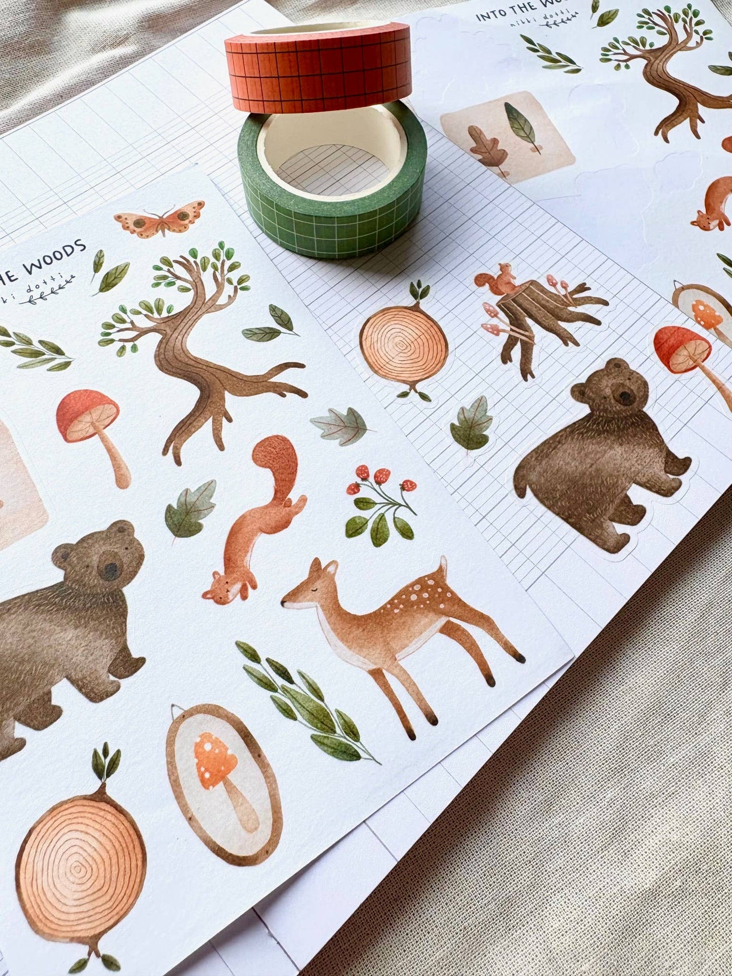 Nikki Dotti - Sticker Sheet - Into the woods
