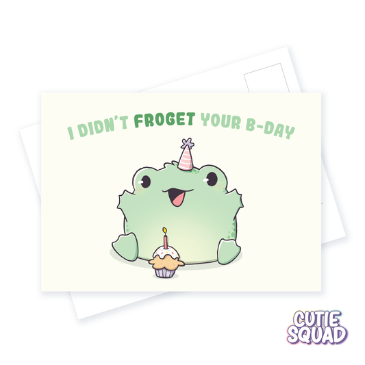 CutieSquad Postcard Don't Froget Your Birthday