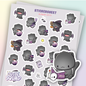 CutieSquad Sticker Sheet Alchemy Kitty