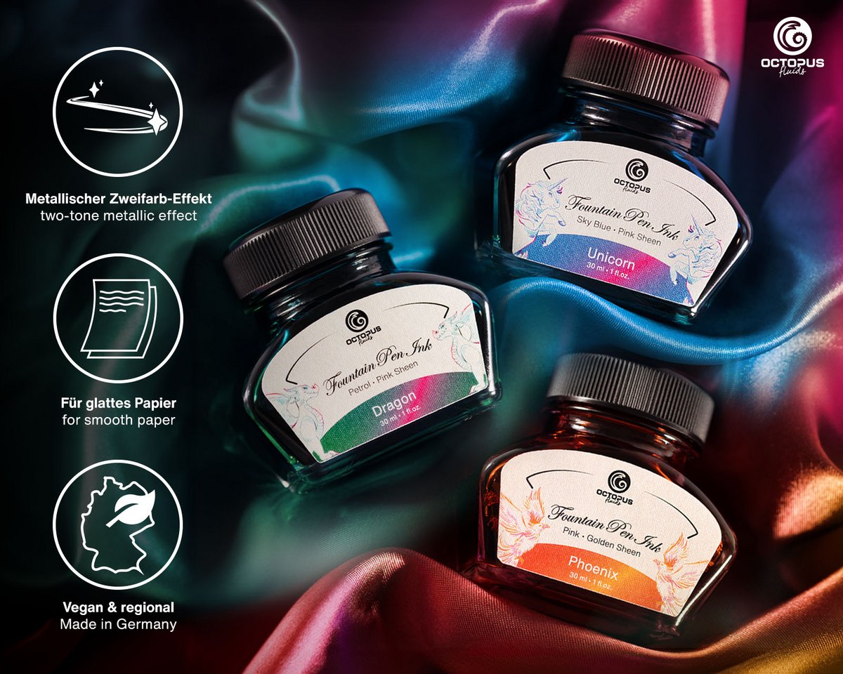 2 ml Sample Octopus fountain pen ink Mermaid