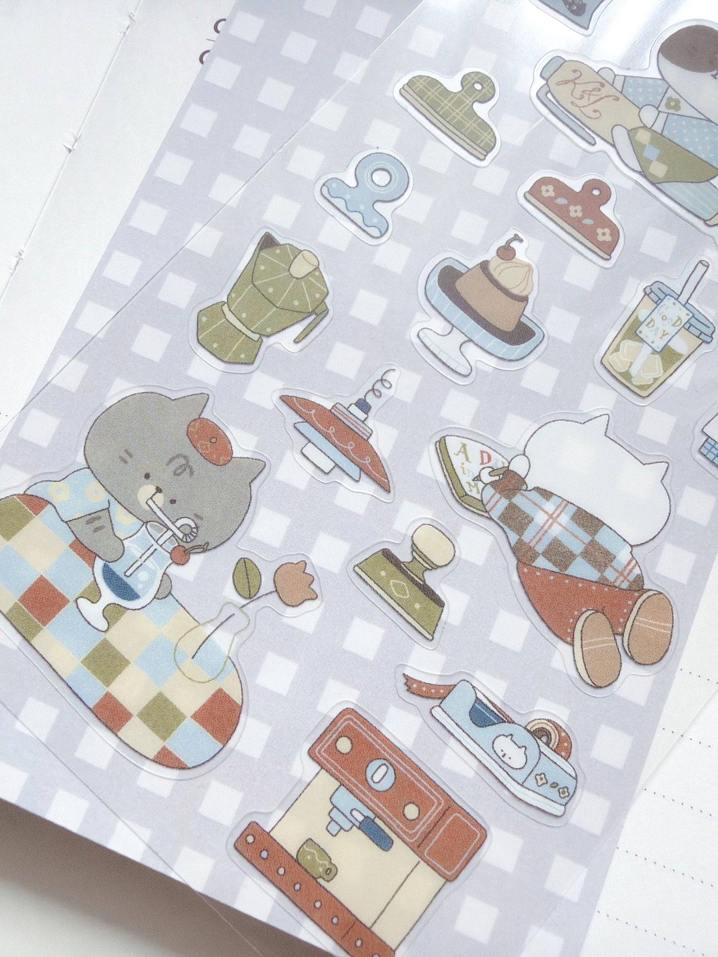 Kuboandlucy x Idiot Sandwich | Café Journaling Sticker Sheet
