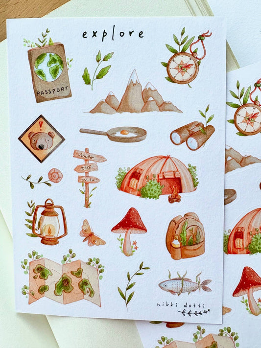 Nikki Dotti - Sticker Sheet - Explore
